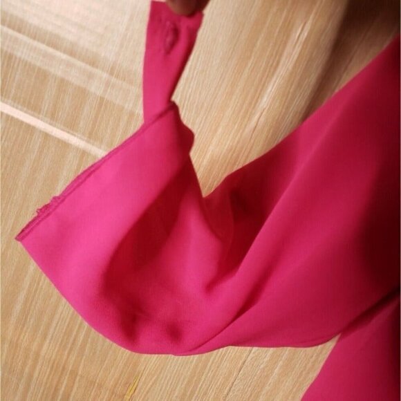 A'Gaci Womens Pink Roll Tab Sleeve Blouse Small - Picture 4 of 7
